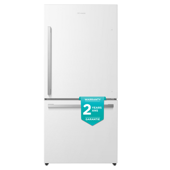 Hisense 17 Cu. pi. Réfrigérateur à congélateur inférieur à profondeur de comptoir - RB17A2CWE ( Meuble Mtl )
