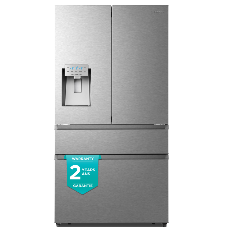 Hisense 19,8 Cu. pi. Réfrigérateur à portes françaises - RF200D4CSE ( Meuble Mtl )