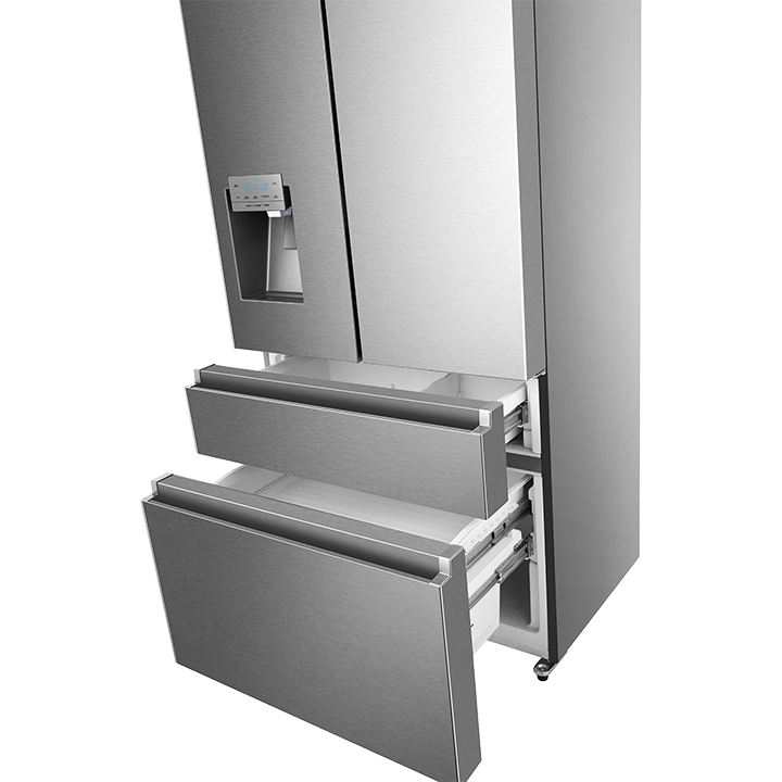 Hisense 19,8 Cu. pi. Réfrigérateur à portes françaises - RF200D4CSE ( Meuble Mtl )