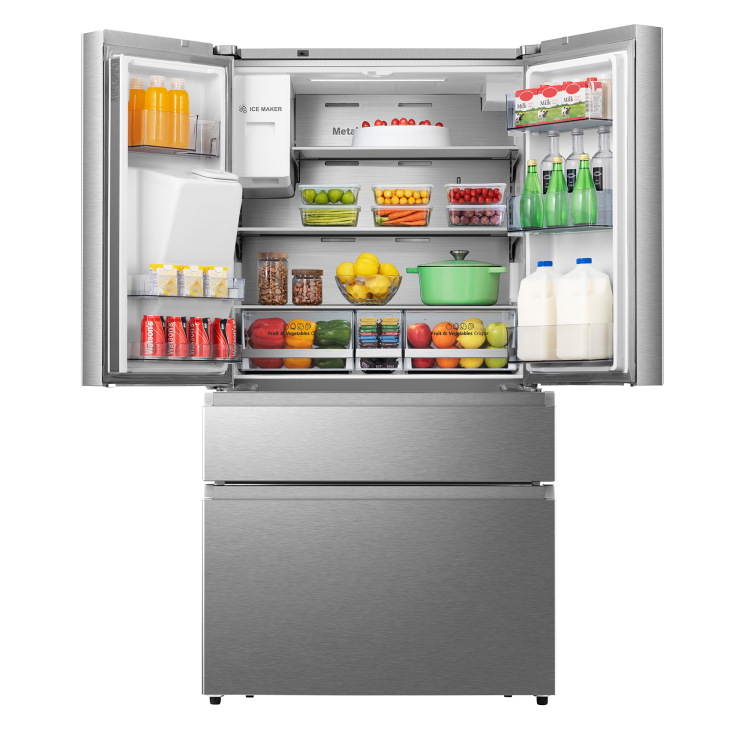 Hisense 19,8 Cu. pi. Réfrigérateur à portes françaises - RF200D4CSE ( Meuble Mtl )