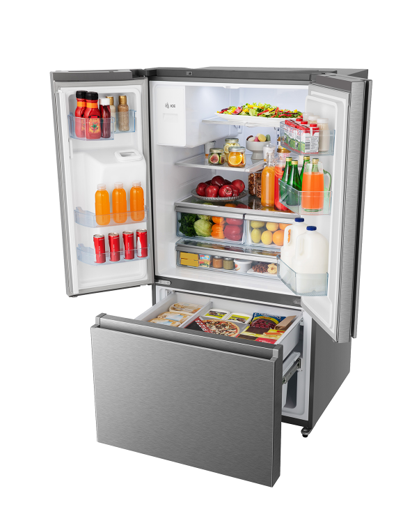 Réfrigérateur à portes françaises de Hisense (RF254N6CSE) - Acier inoxydable ( Meuble Mtl )