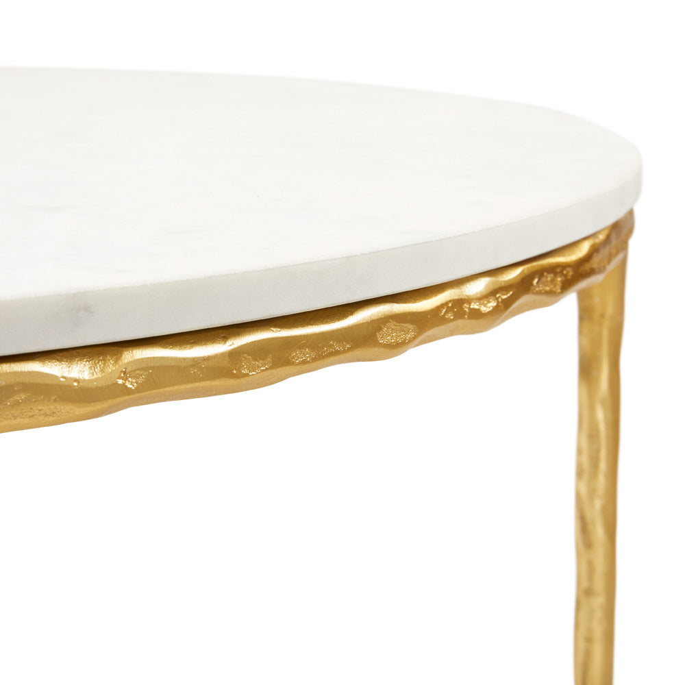Table basse Ramona : base dorée