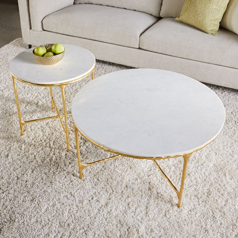 Table d'appoint Ramona : base dorée