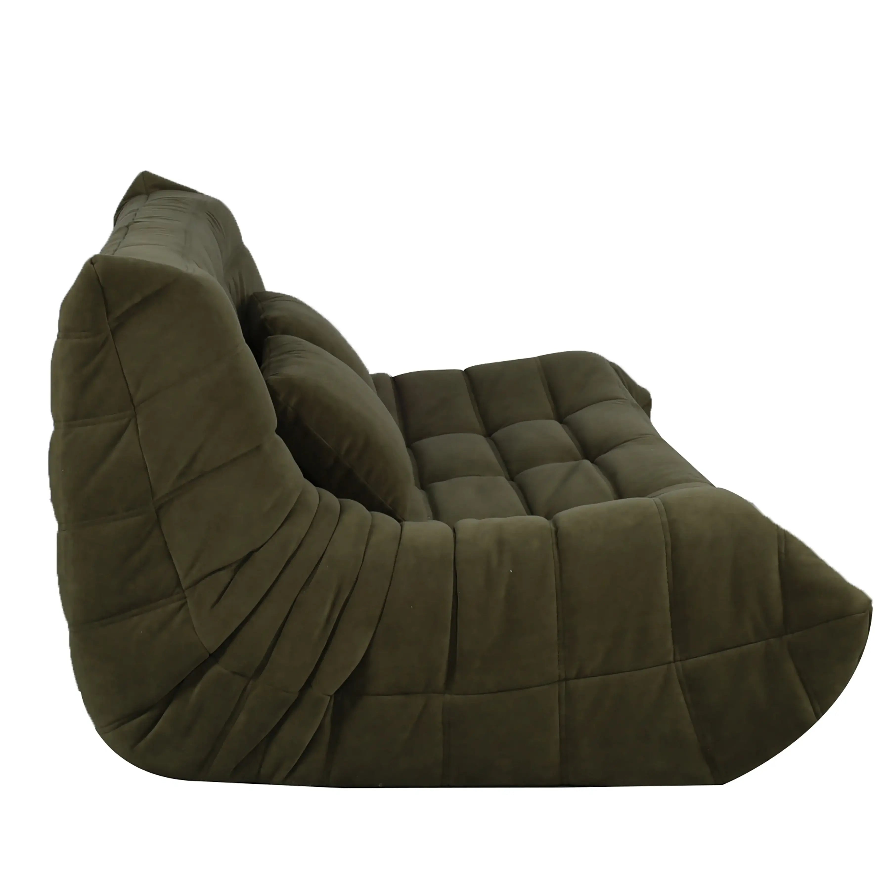 Causeuse Richey – Style moderne vert