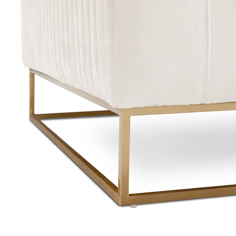 Causeuse Franklin Gold : Contessa Vanille