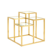 Table de bout dorée Elmore