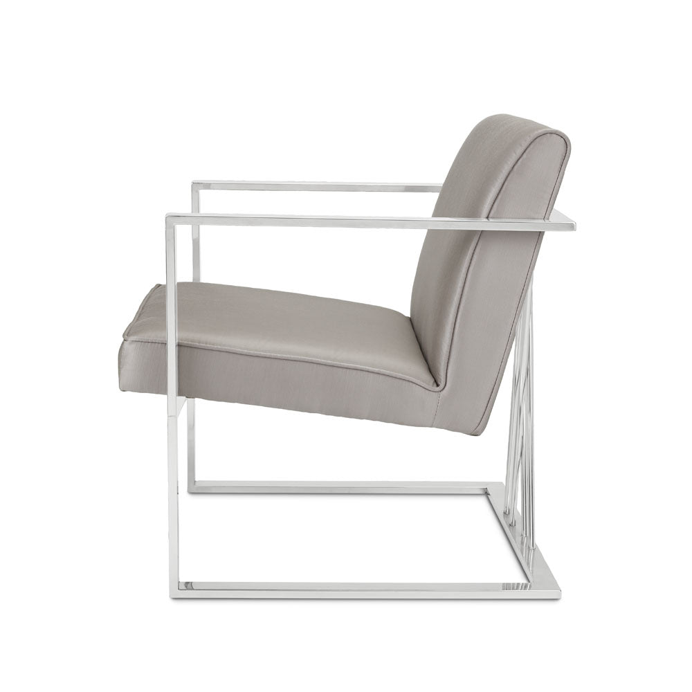 Chaise Fairmont : Argent Satiné