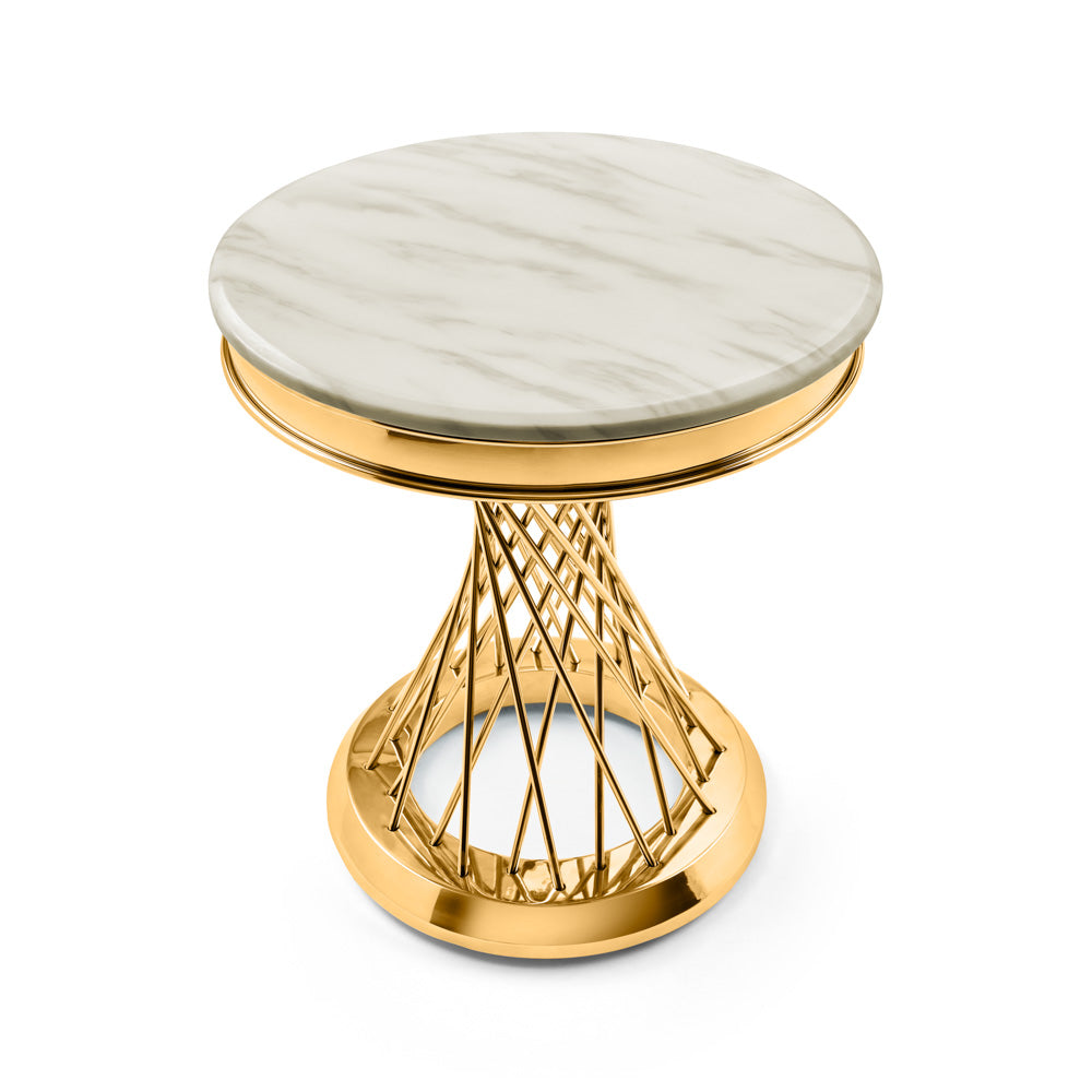 Table de bout Bailey dorée