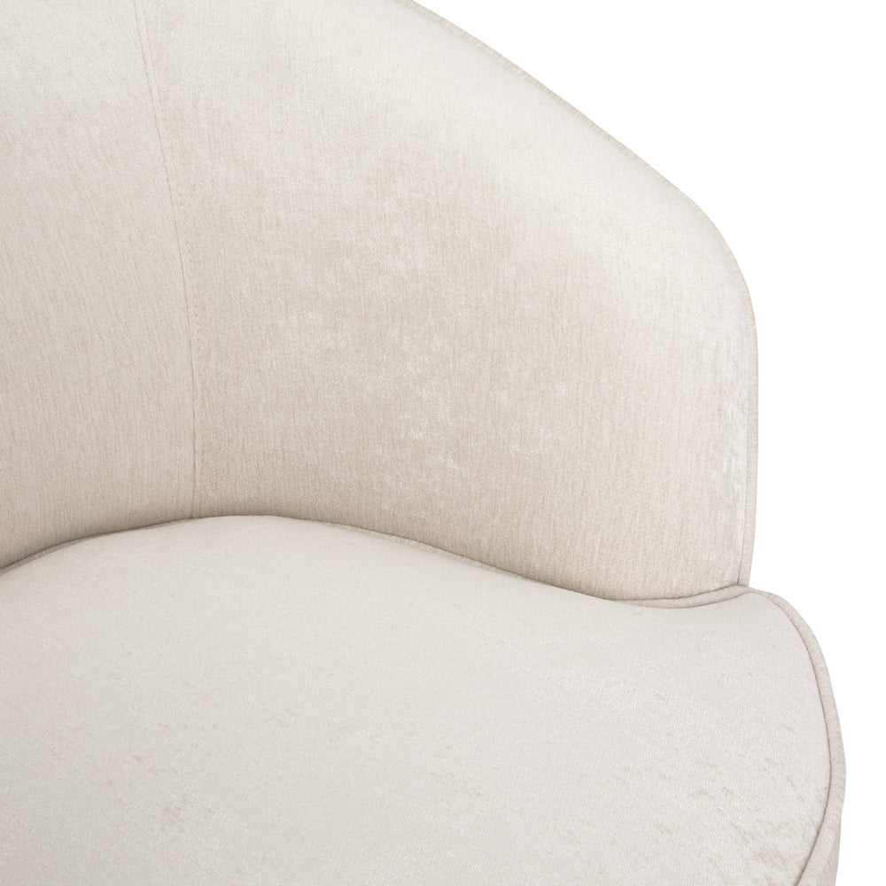 Chaise Lucien : Ivoire Brillant
