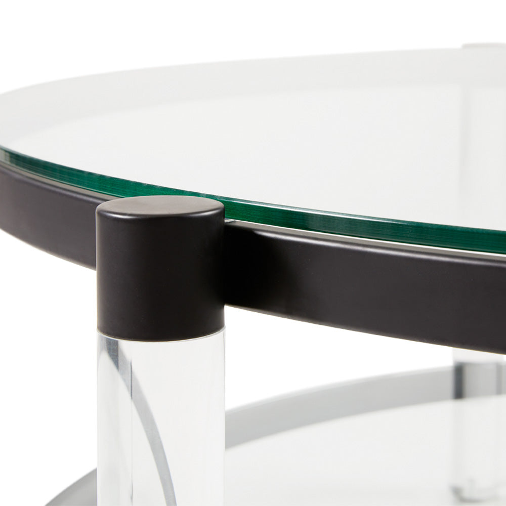 Table basse ronde noire Paloma - Style et Élégance pour votre Salon