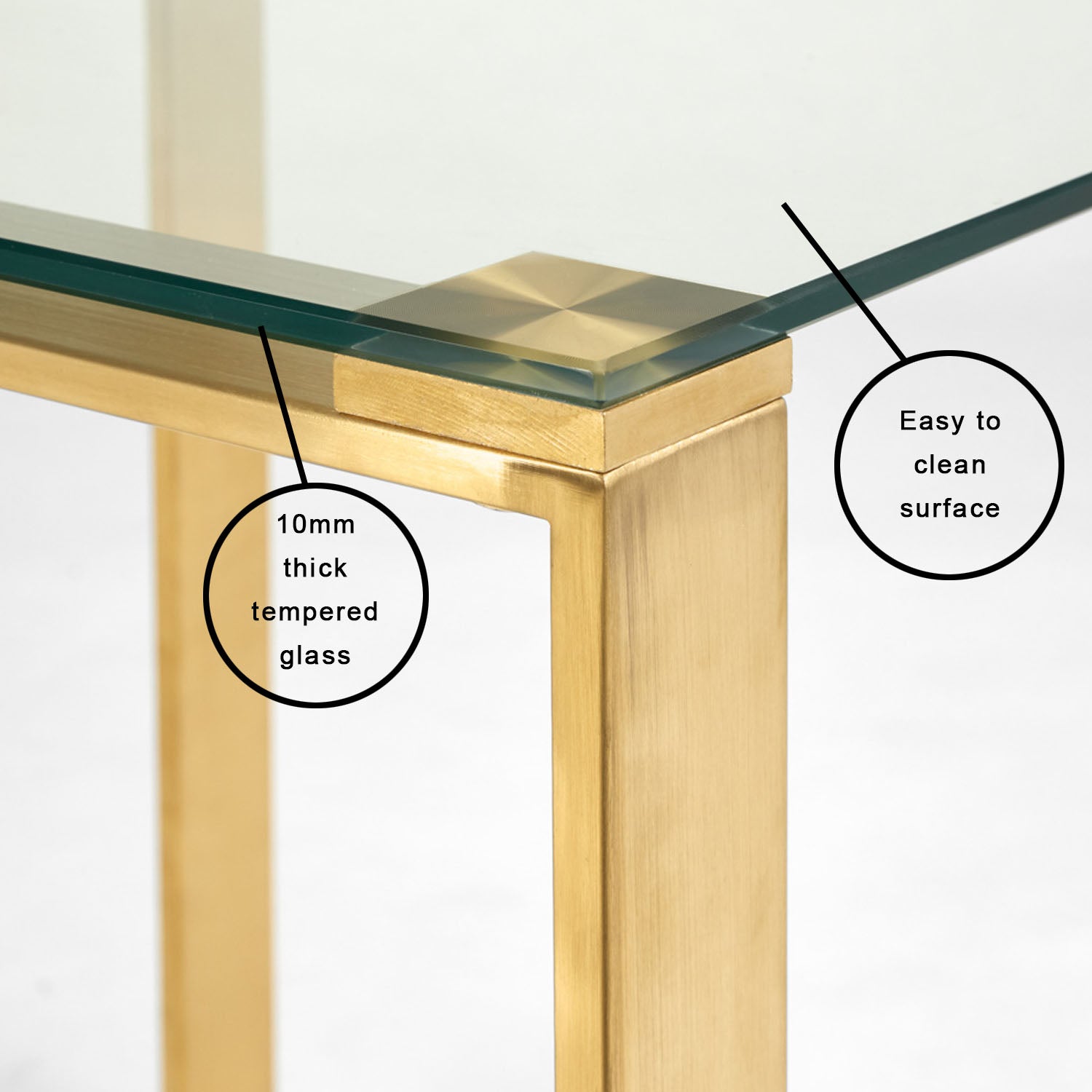 Table de bout David Gold