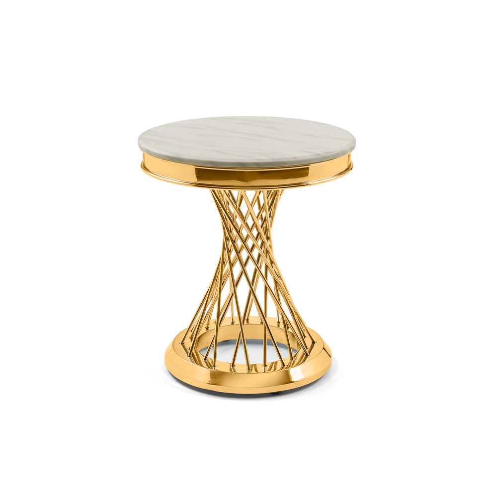 Table de bout Bailey dorée