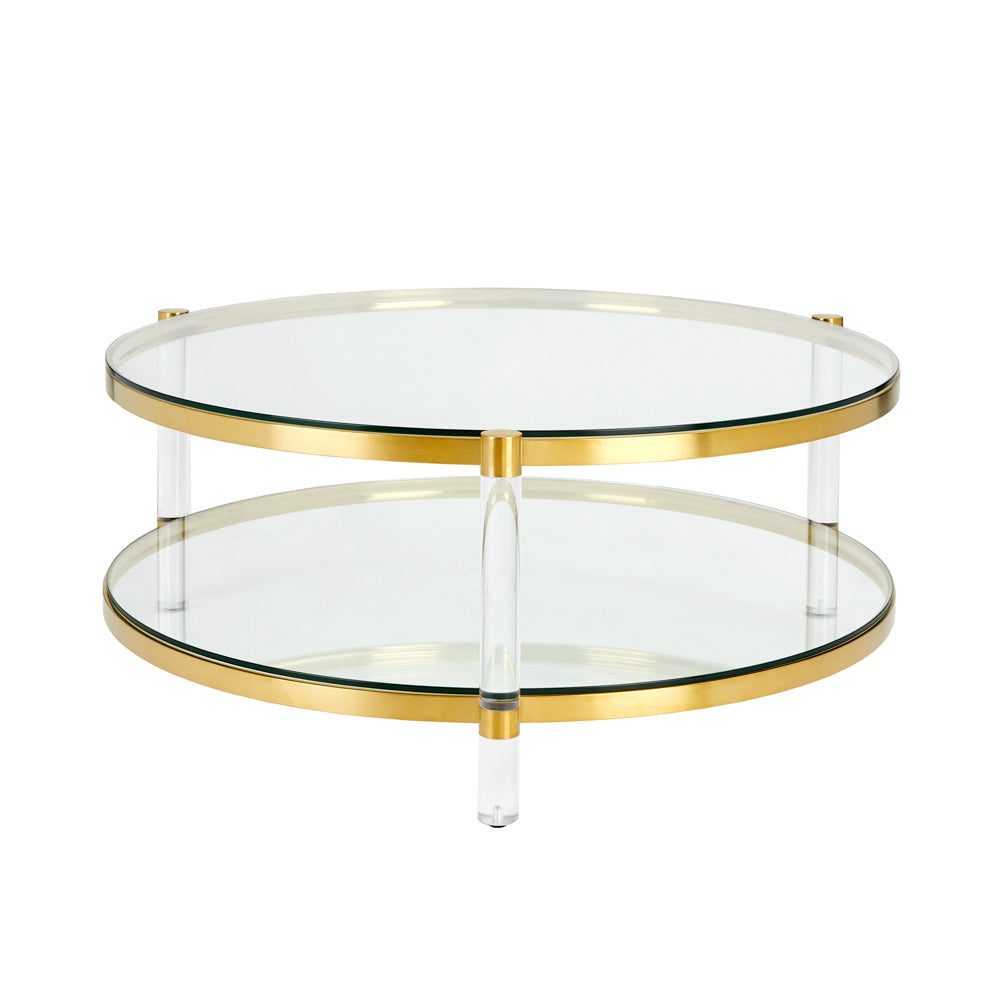 Table basse Paloma dorée