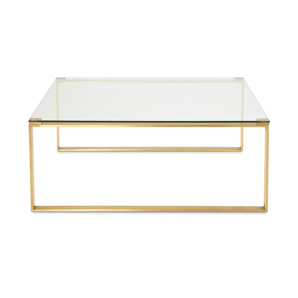 Table basse David Gold : Carrée