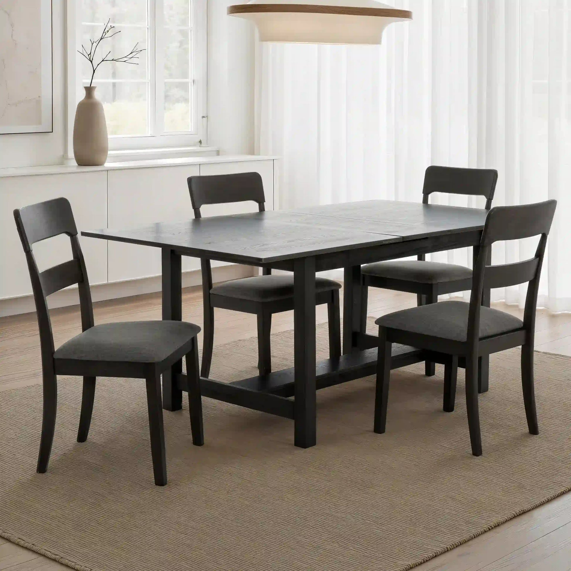 Table Salle à Manger Extensible gris