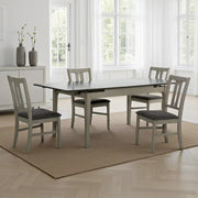 Table de Cuisine avec Rallonges Intégrées 4 chaise
