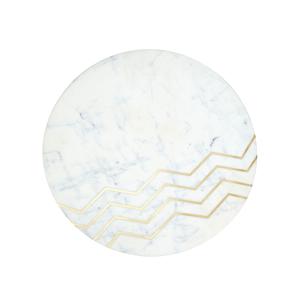 Tables de bout Belvin : marbre blanc