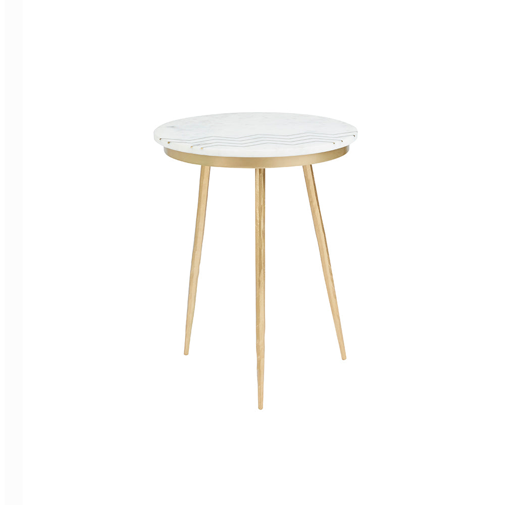 Tables de bout Belvin : marbre blanc