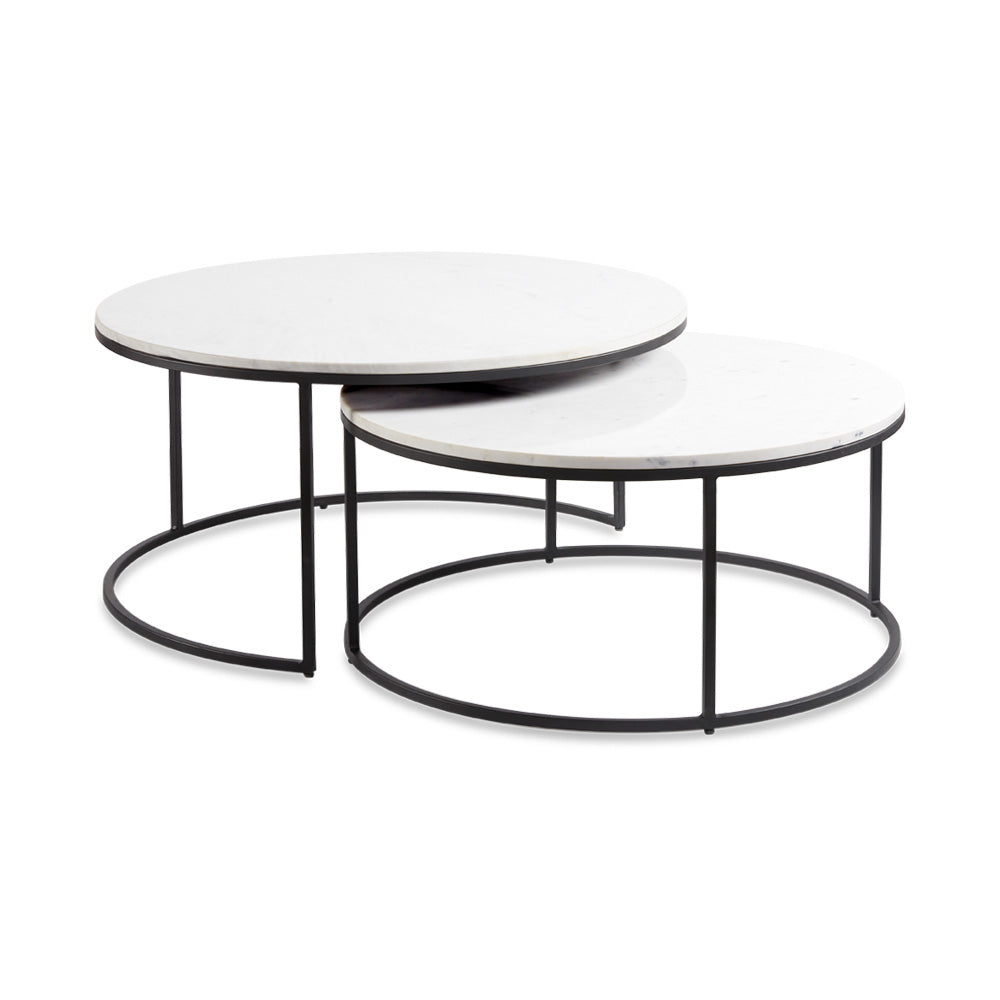 Tables basses gigognes Amelia : (lot de 2)