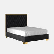 Lit Queen 60" Lucille en noir et or