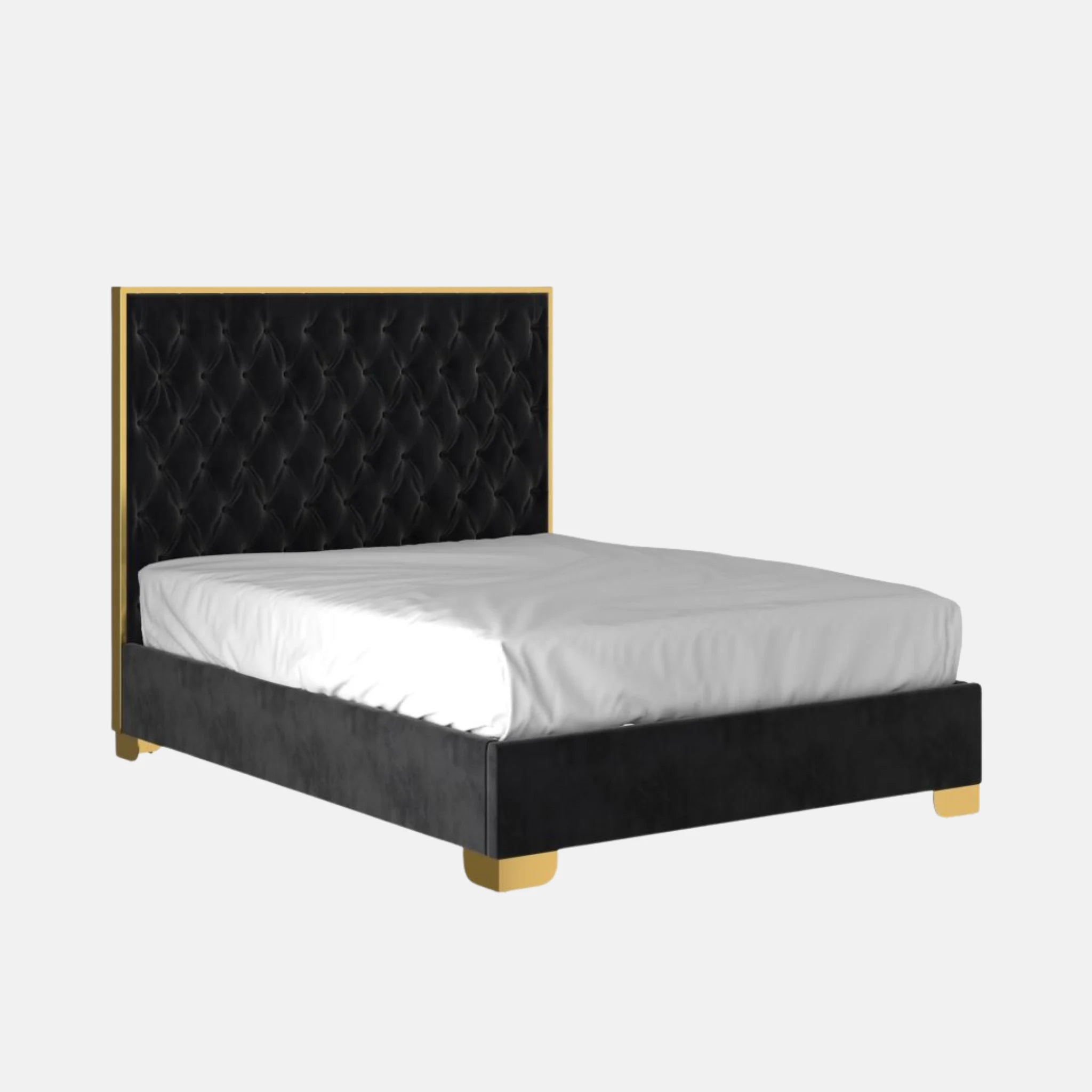 Lit Queen 60" Lucille en noir et or