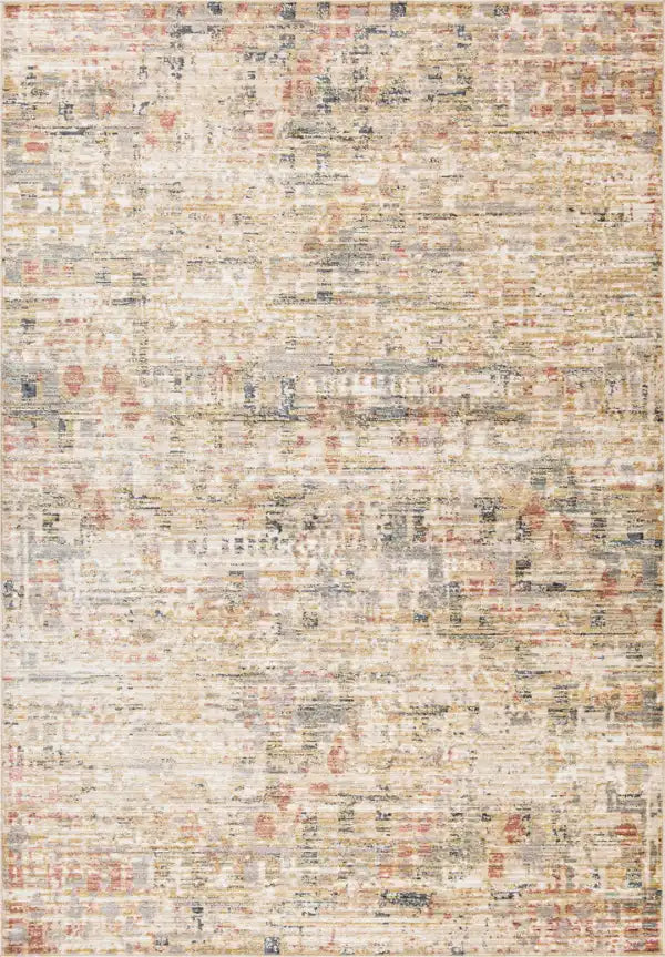Tapis contemporain Magnolia 7x9 | Tonnes de terre et fini utilisé