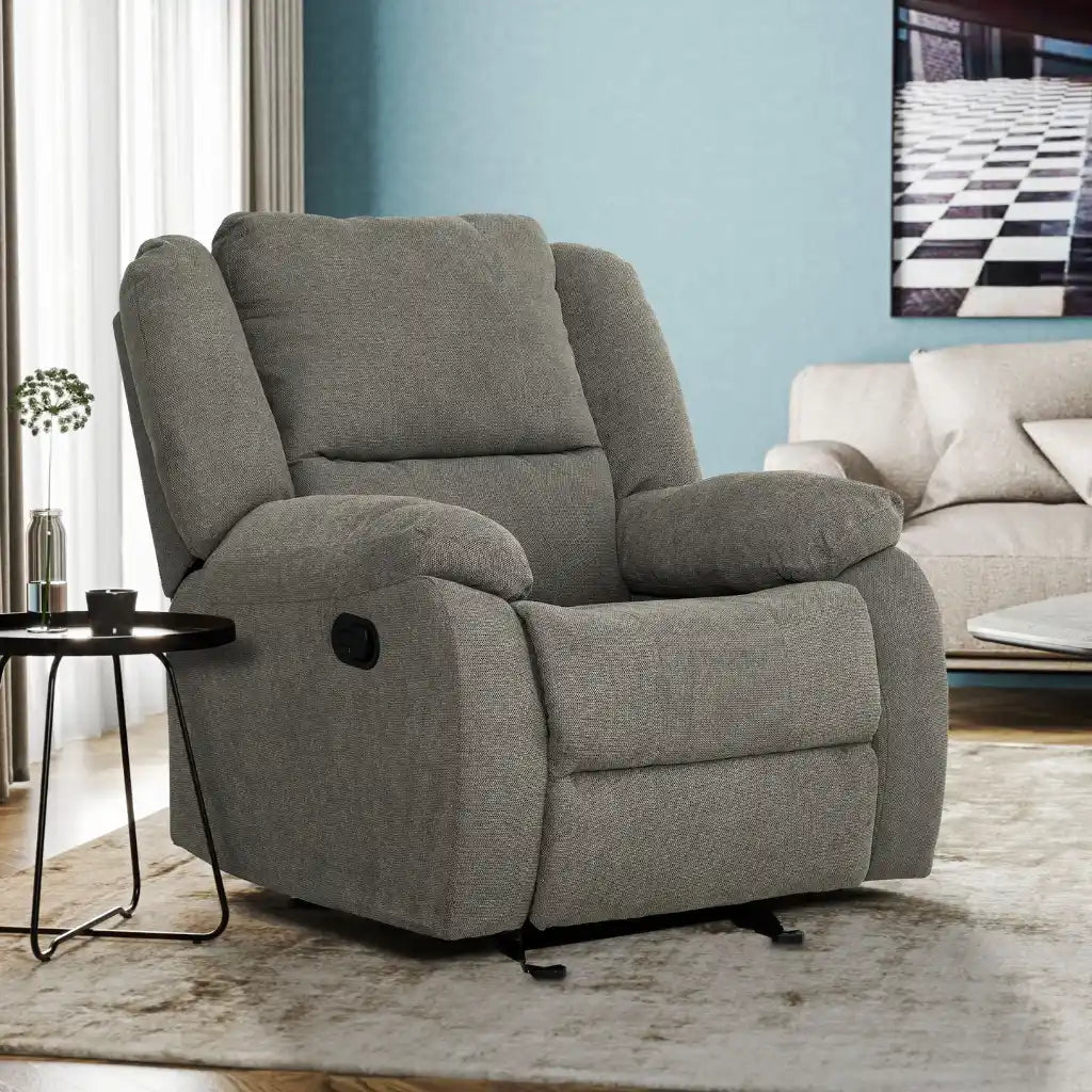 Fauteuil Amos Allure Ash | Berceuse et Inclinaison pour un Confort