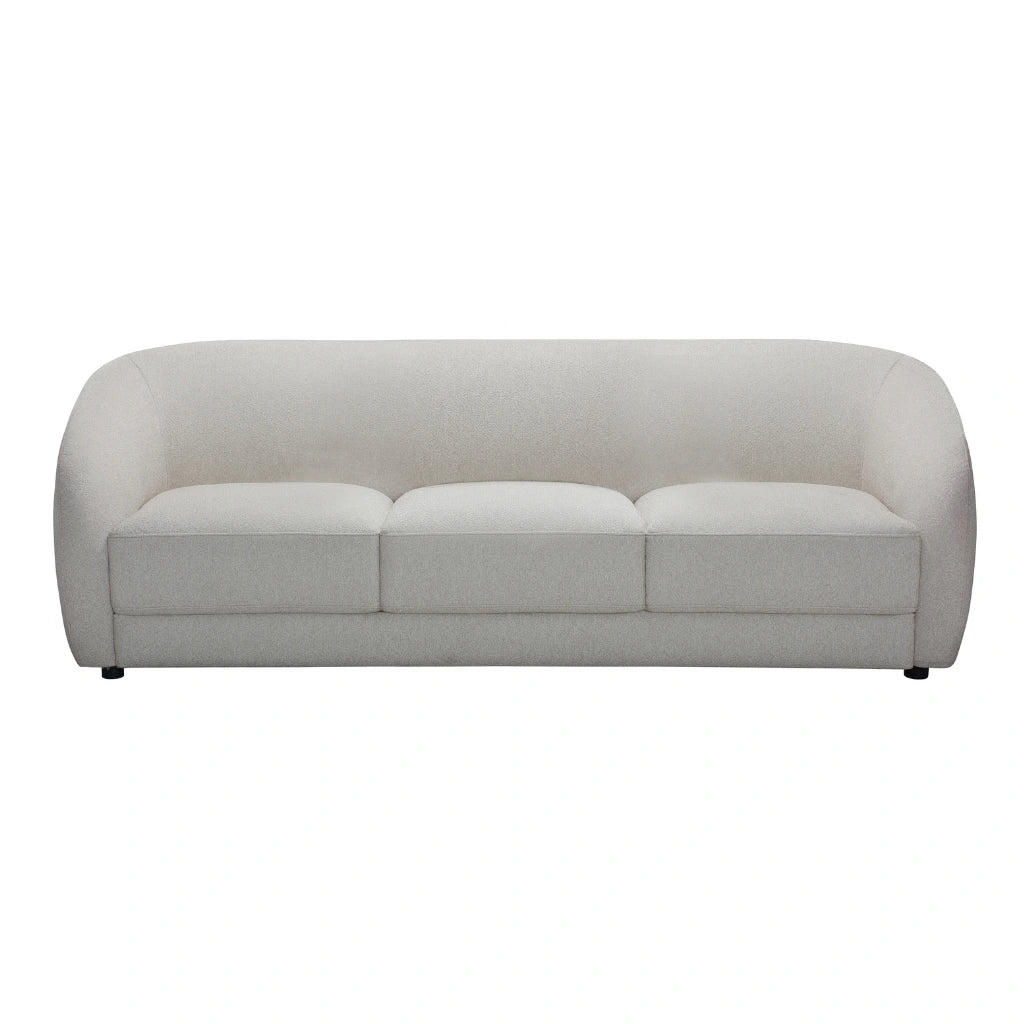 Canapé Sophy crème – Silhouette ronde et confort équilibré