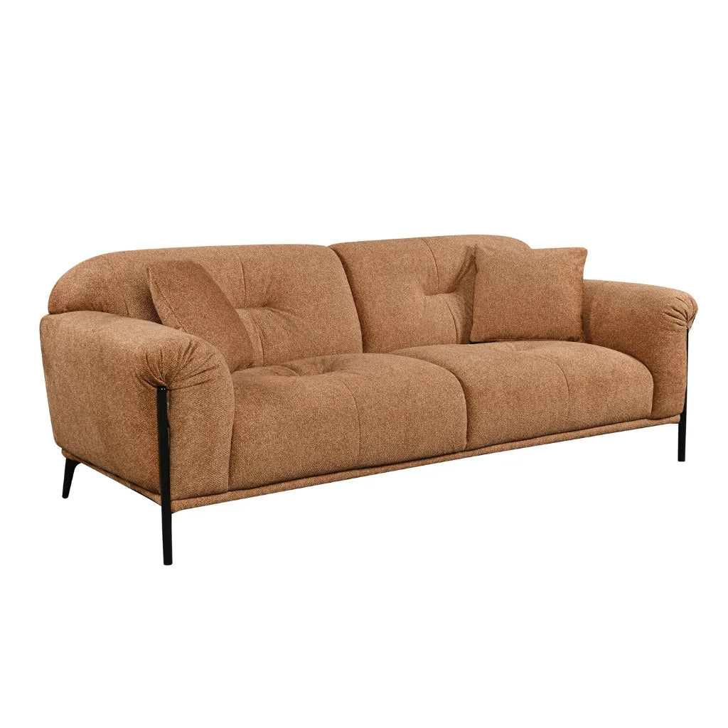 Canapé Lucia camel – Confort doux et style moderne