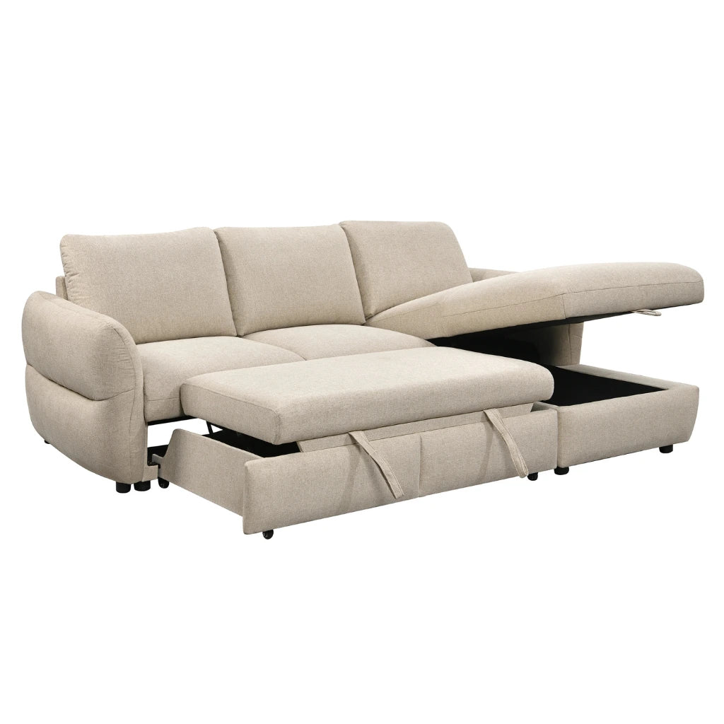 Sectionnel Belle dormeuse droite beige