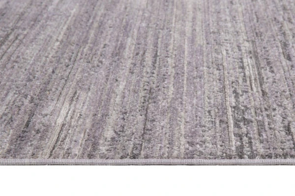 Tapis XL contemporain Hillsdale 8x11 | Gris et Noir au fini utilisé