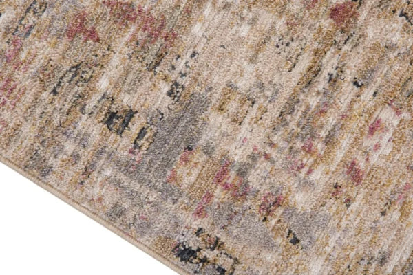 Tapis contemporain Magnolia 7x9 | Tonnes de terre et fini utilisé