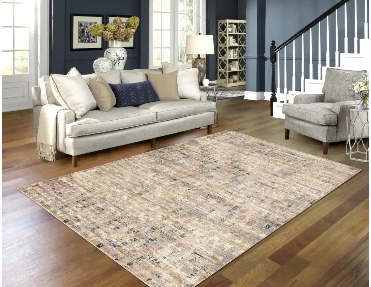 Tapis XL Magnolia 8x11 | Tonnes de terre et fini utilisé vintage