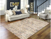 Tapis XL Magnolia 8x11 | Tons de terre et fini usé vintage