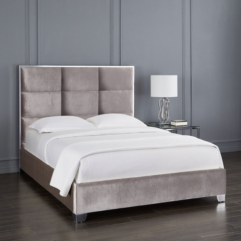 Lit Blair : Velours Gris