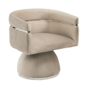 Chaise Obi - Velours Crème