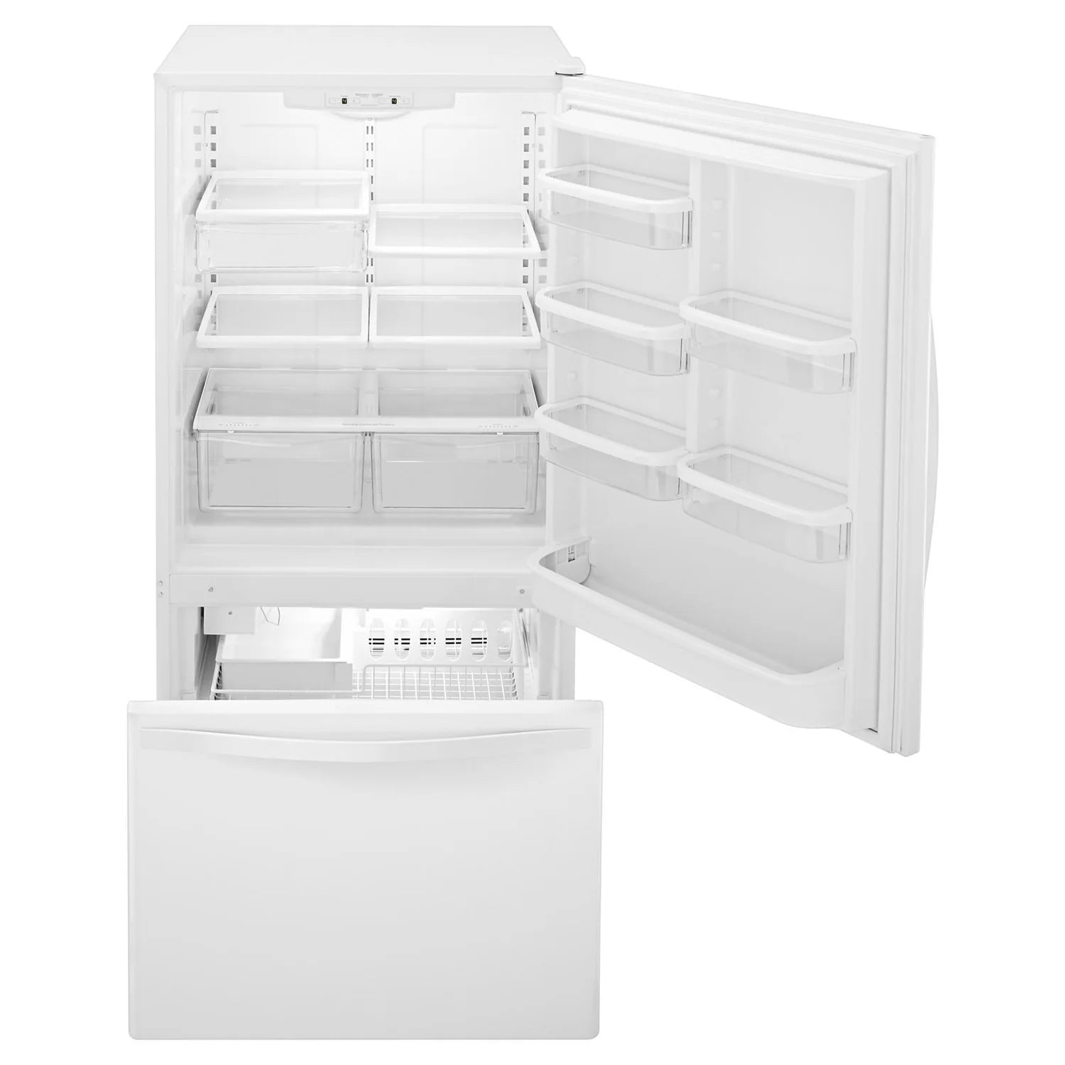 Réfrigérateur Whirlpool 19 pi³ Congélateur Bas 30" Blanc