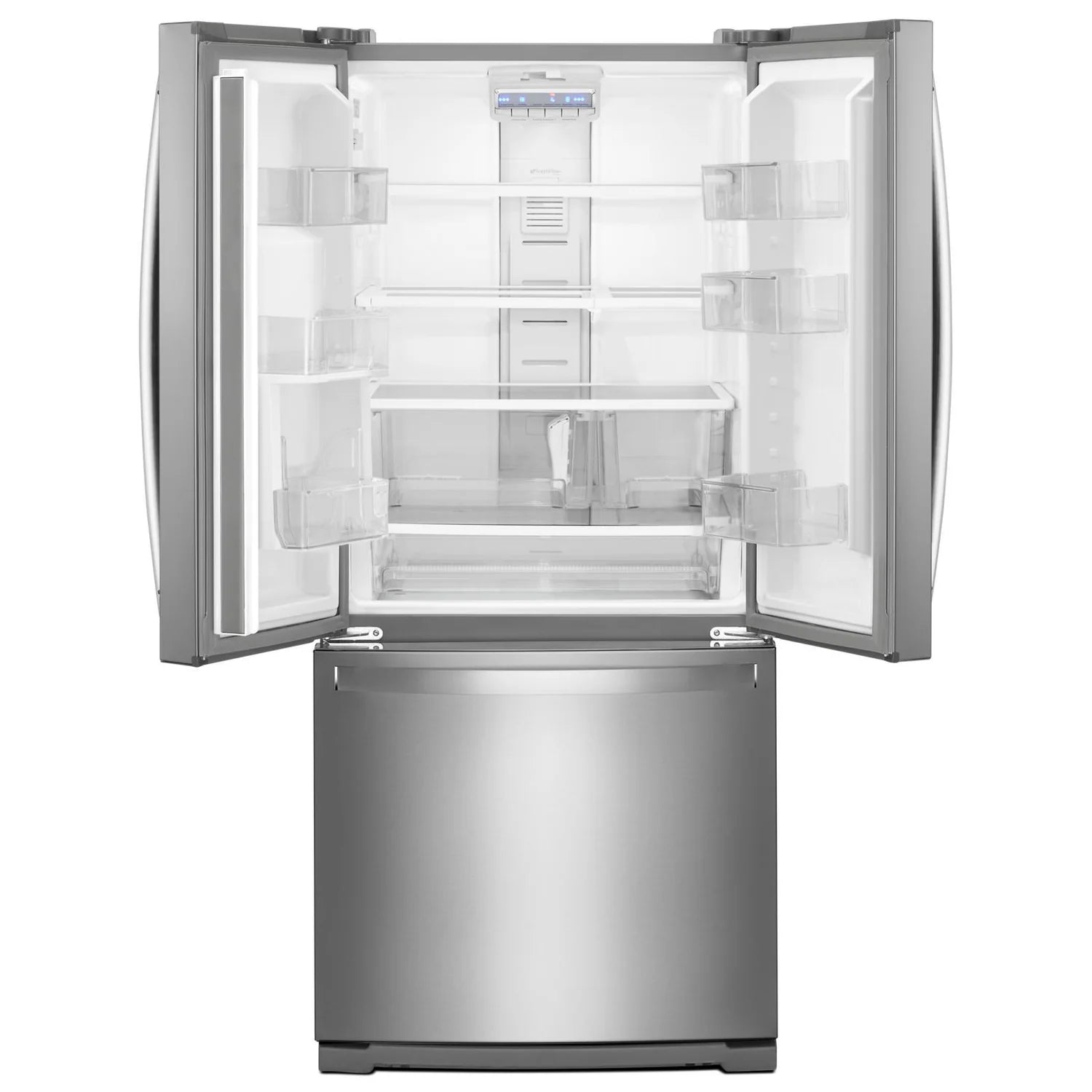 Réfrigérateur Whirlpool 30" 19,7 pi³ Portes Françaises Inox Résistant aux Traces WRF560SFHZ