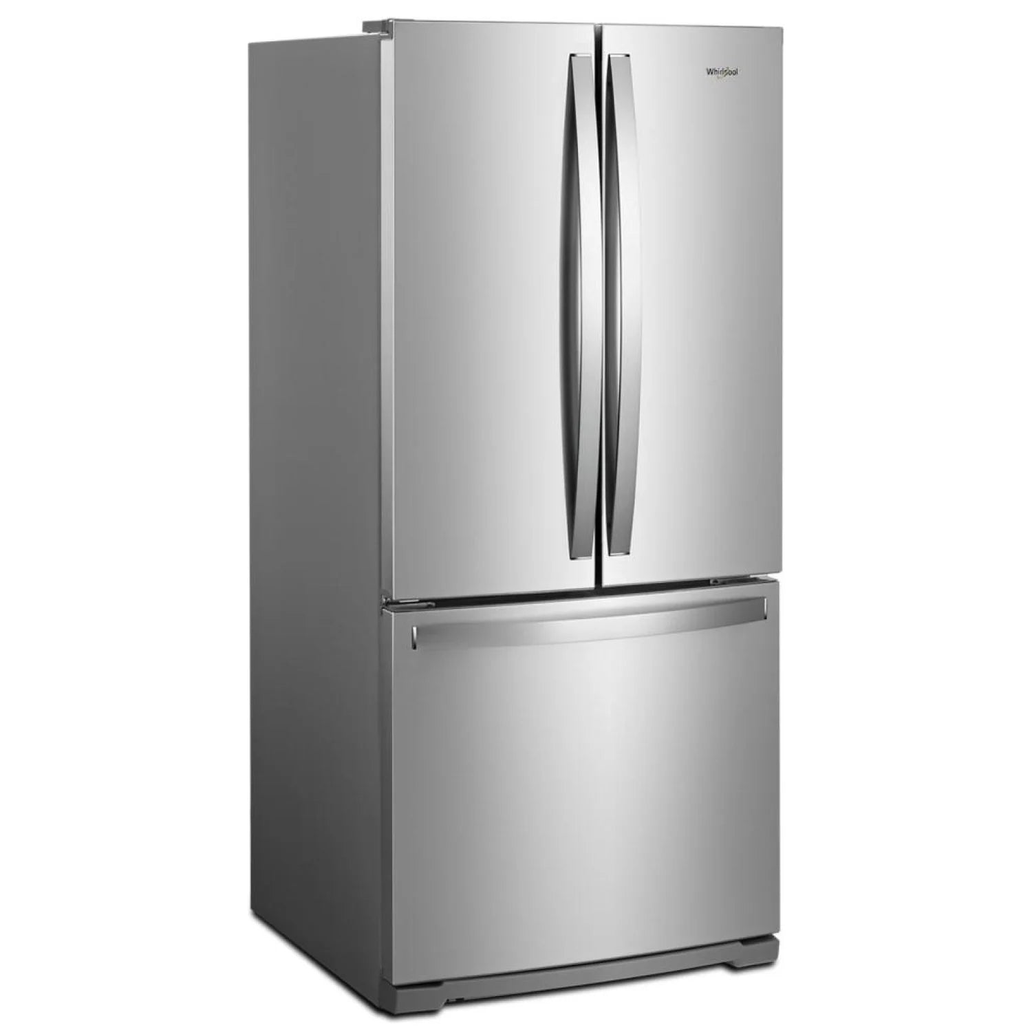 Réfrigérateur Whirlpool 30" 19,7 pi³ Portes Françaises Inox Résistant aux Traces WRF560SFHZ