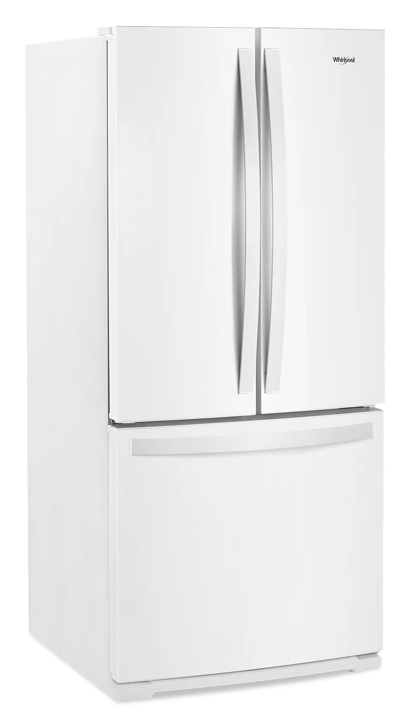 Réfrigérateur Whirlpool 20 pi³ Portes Françaises 30" Blanc