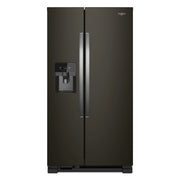 Whirlpool 33" 21.4 cu. ft. Side-by-Side Refrigerator Black Stainless with Dispenser WRS321SDHV
