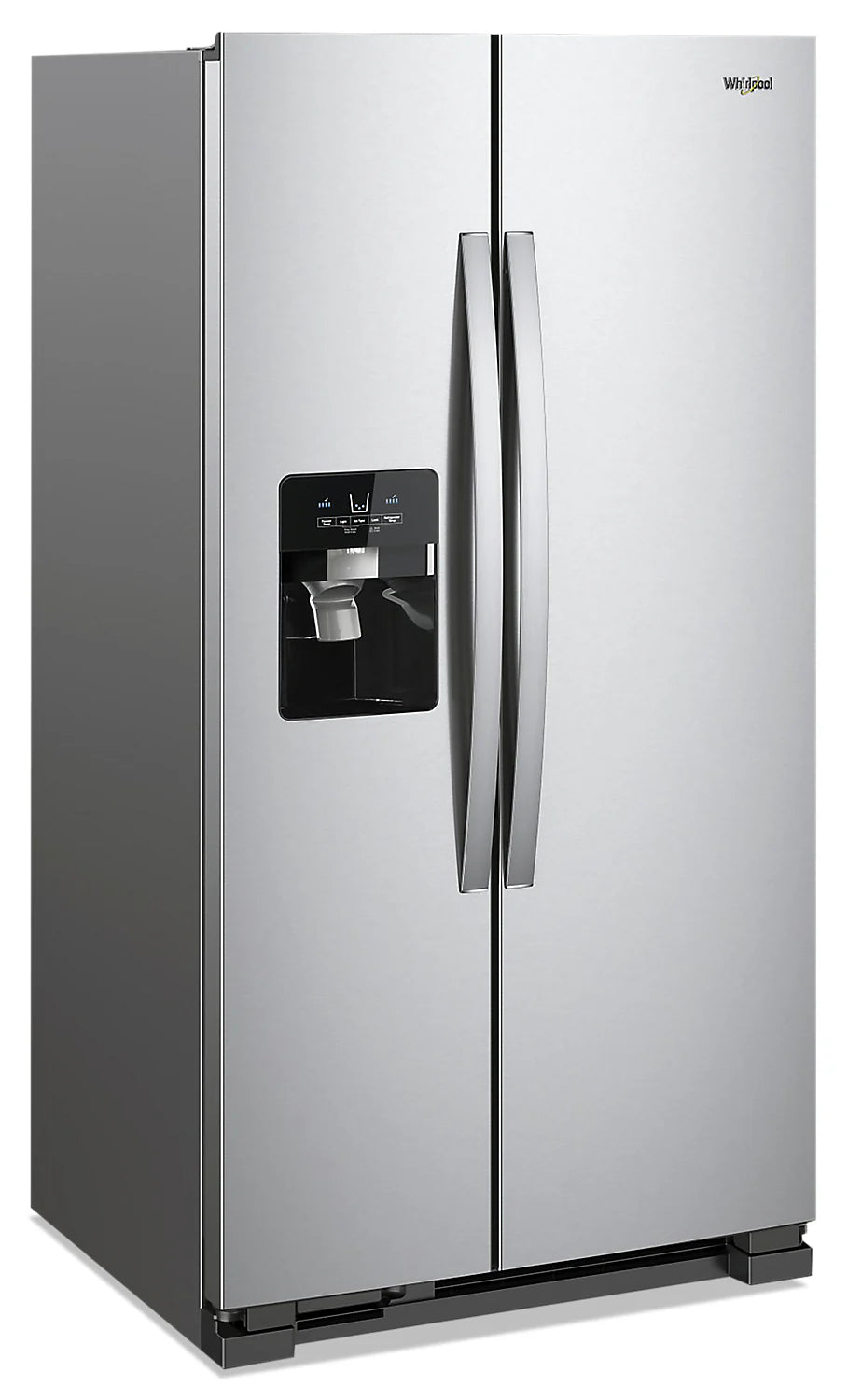 Whirlpool 33" 21.4 cu. ft. Side-by-Side Refrigerator Black Stainless with Dispenser WRS321SDHV