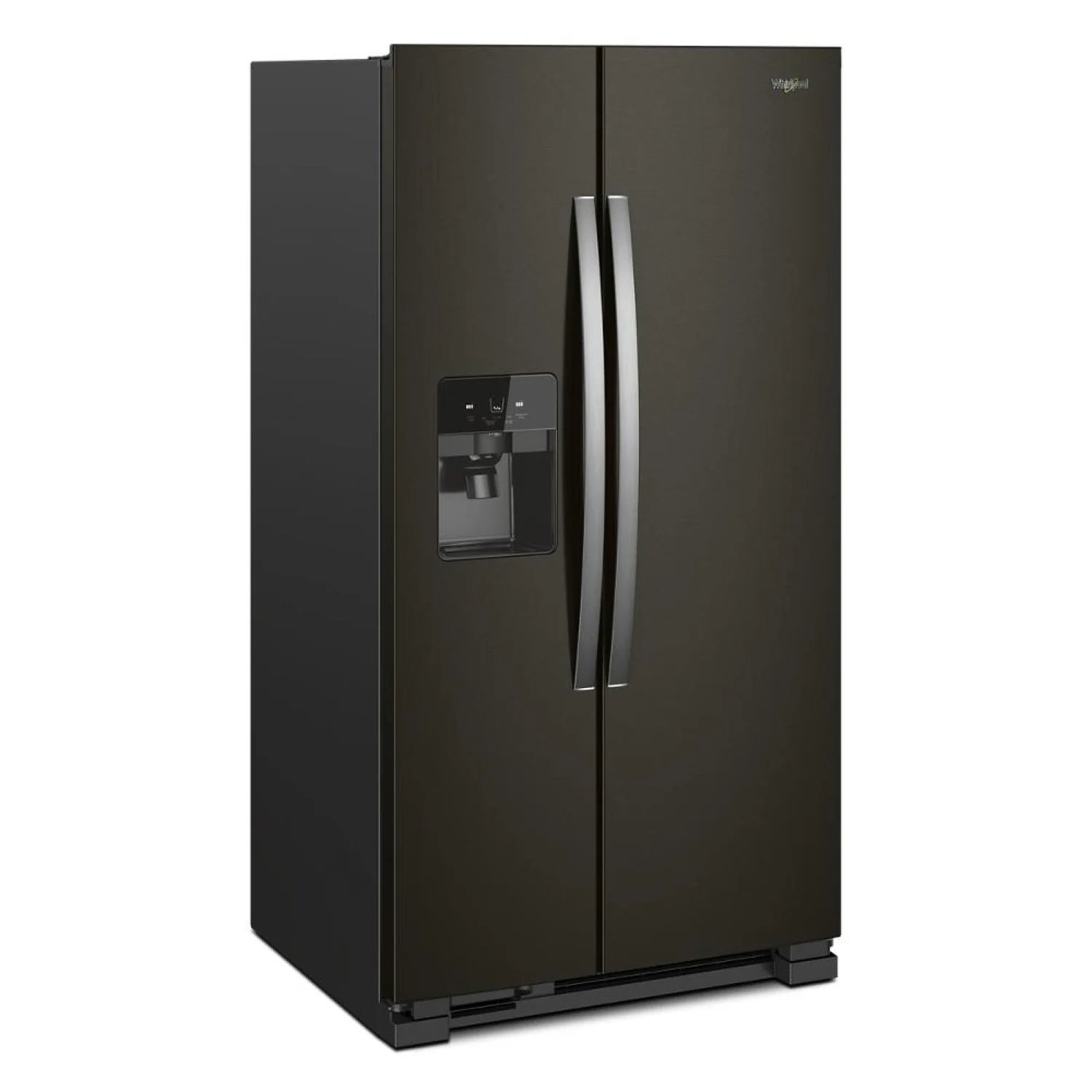 Whirlpool 33" 21.4 cu. ft. Side-by-Side Refrigerator Black Stainless with Dispenser WRS321SDHV