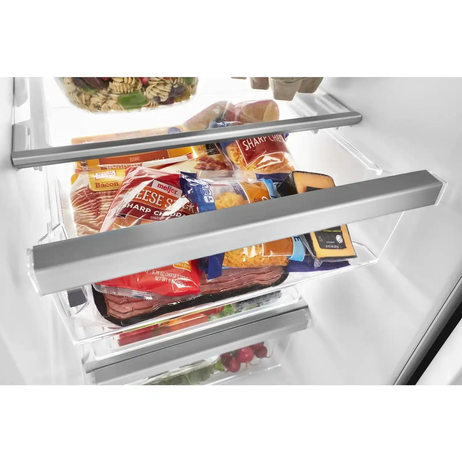 Whirlpool 33" 21.4 cu. ft. Side-by-Side Refrigerator Black Stainless with Dispenser WRS321SDHV