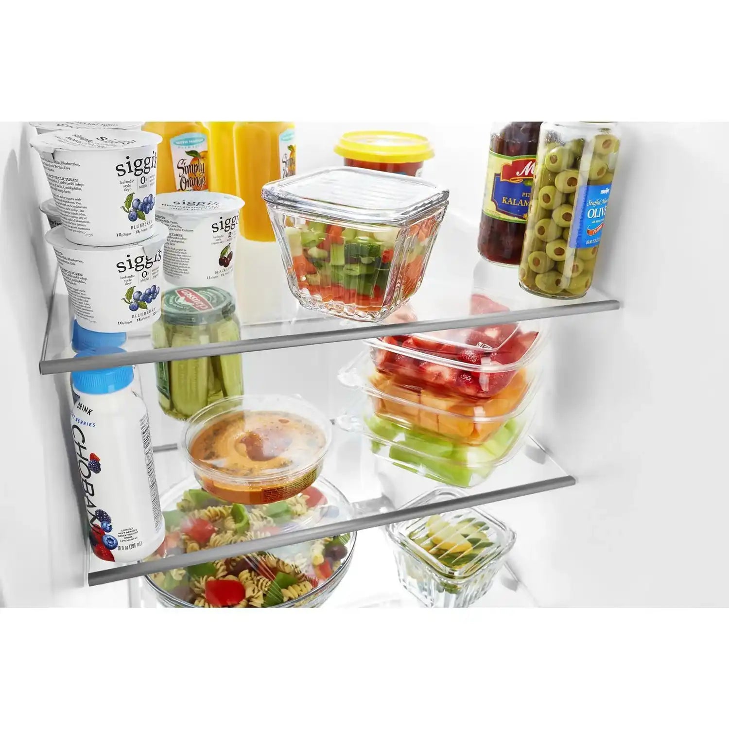 Whirlpool 33" 21.4 cu. ft. Side-by-Side Refrigerator Black Stainless with Dispenser WRS321SDHV