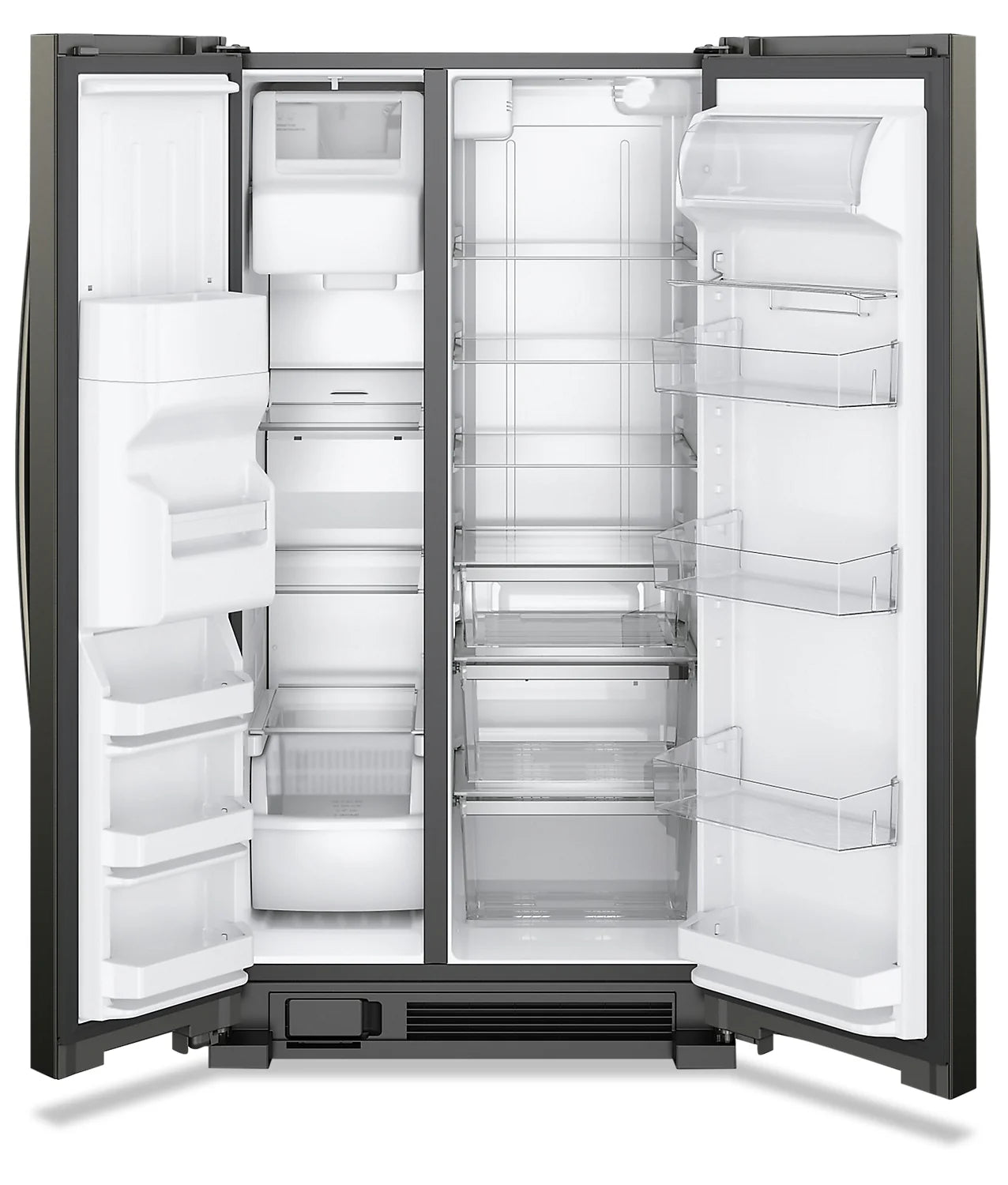 Réfrigérateur Whirlpool 25 pi³ Côte à Côte 36" Noir Brillant