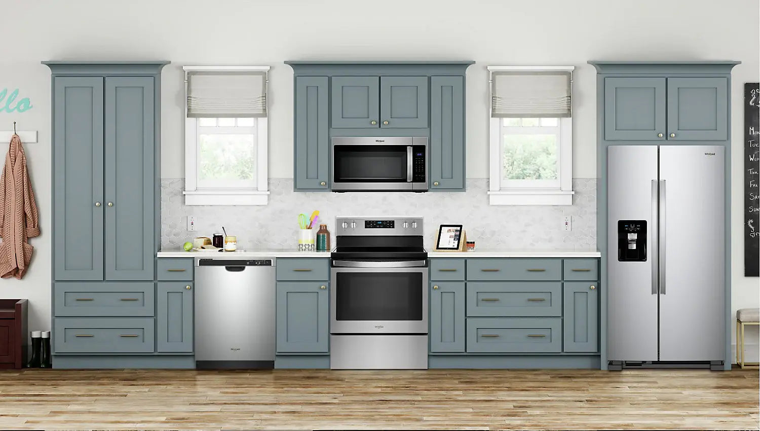Réfrigérateur Whirlpool 25 pi³ Côte à Côte 36" Noir Brillant