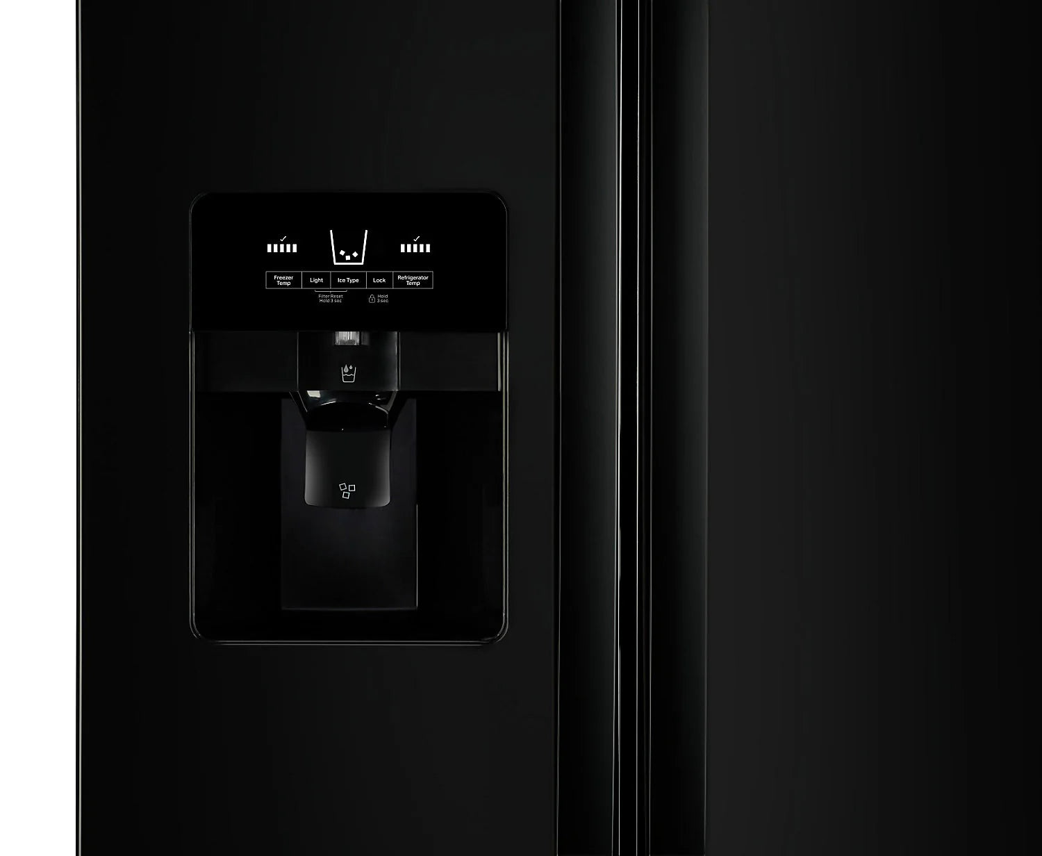 Réfrigérateur Whirlpool 36" 25 pi³ Juxtaposé Noir Energy Star WRS335SDHB