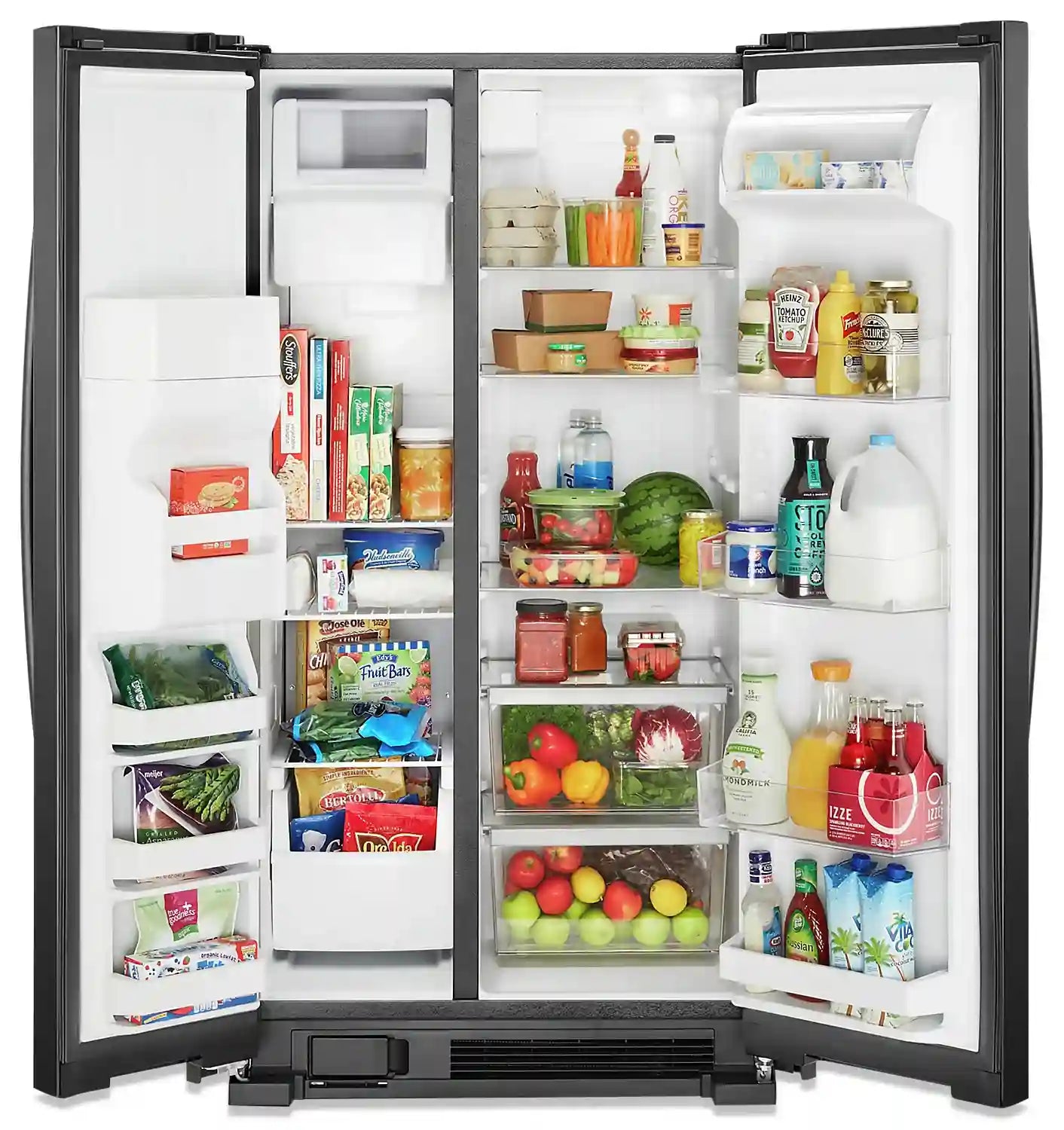 Réfrigérateur Whirlpool 36" 25 pi³ Juxtaposé Noir Energy Star WRS335SDHB
