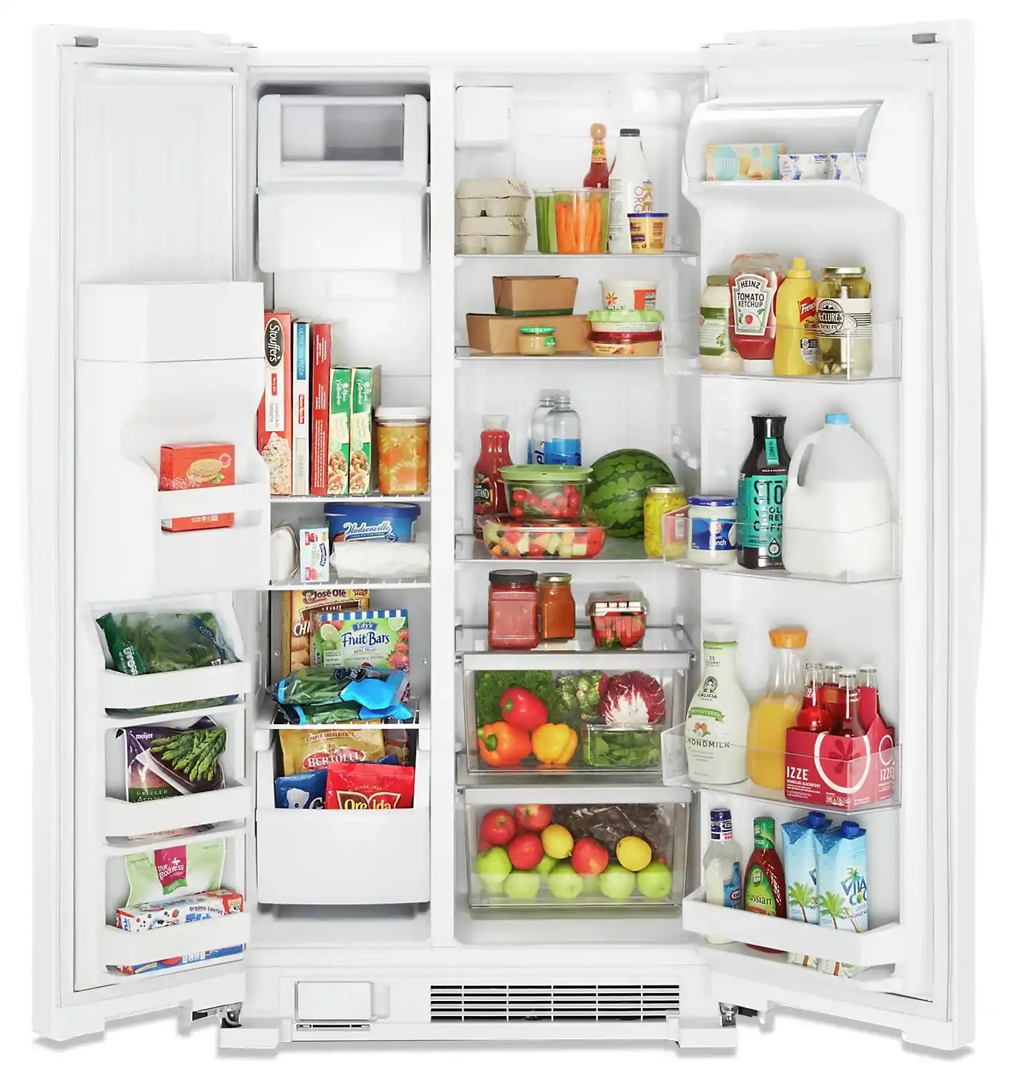 Réfrigérateur Whirlpool 36" 25 pi³ Juxtaposé Blanc Energy Star WRS335SDHW